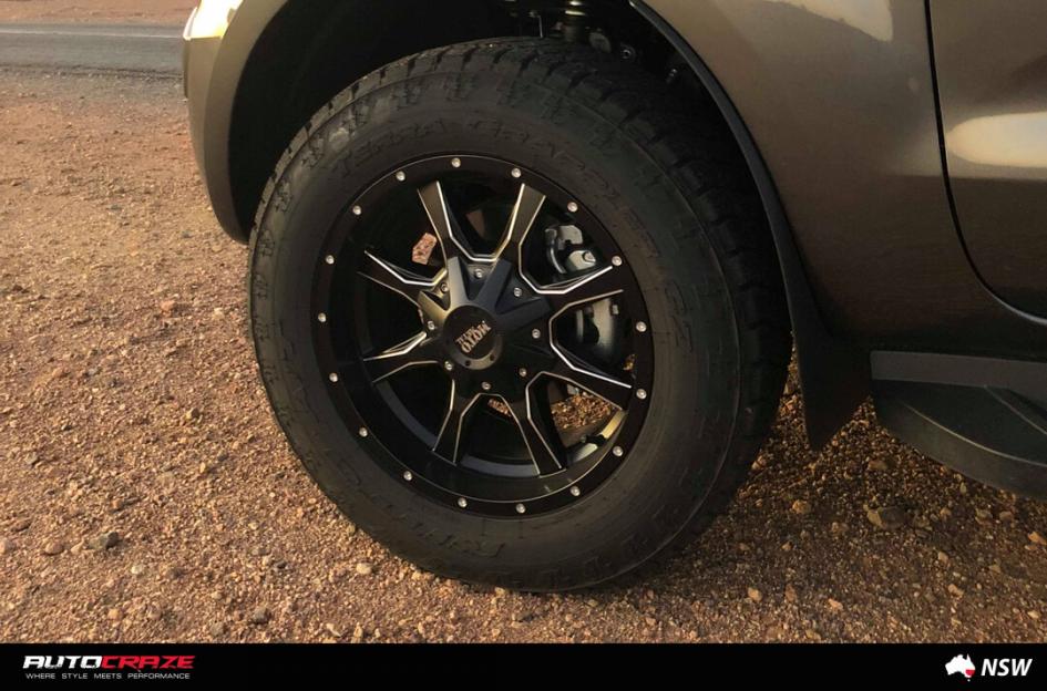 FORD RANGER MO970 SATIN BLACK MILLED ACCENTS